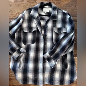 Lucky Brand Plaid Shirt Jacket